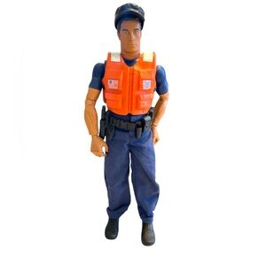 Vintage GI Joe Action Figure  PAWTUCKET 12" HASBRO Brown Hair Coast Guard